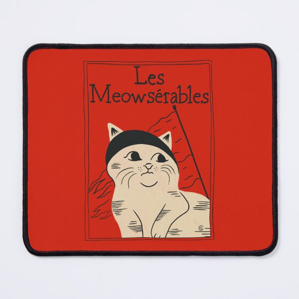 Item preview, Les Meowserables | Bookish Cat Pun, Classic Theatre Literature Pun With Cats, Theater Poster, Bookish Gifts, Victor Hugo Les Miserables designed and sold by Carrie Cantwell Art.