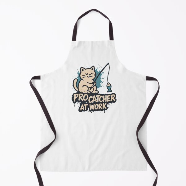 Item preview, Pro Catcher at Work – Minimalist Fishing Cat Design designed and sold by SVALANART.