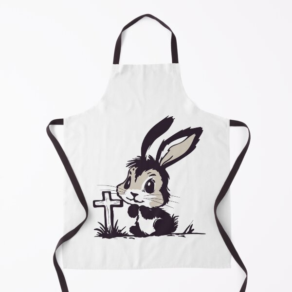 Item preview, Christian Easter Bunny with Cross designed and sold by SimoesArtistry.