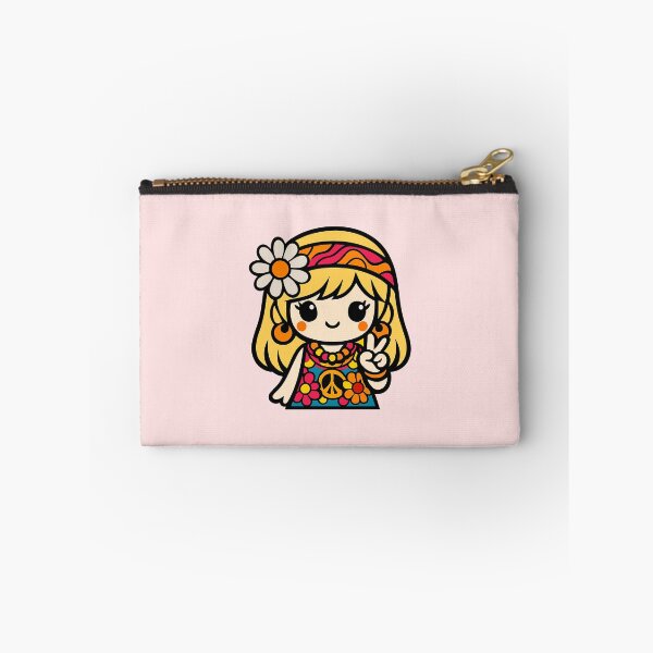 Item preview, Kawaii Hippie Girl - 1967 Summer of Love Retro Aesthetic designed and sold by Far Out Goods.