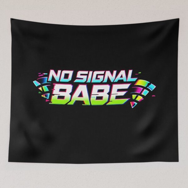 Item preview, No Signal Babe – Y2K Glitch Cyber Aesthetic Typography Design designed and sold by R3XFORGE.
