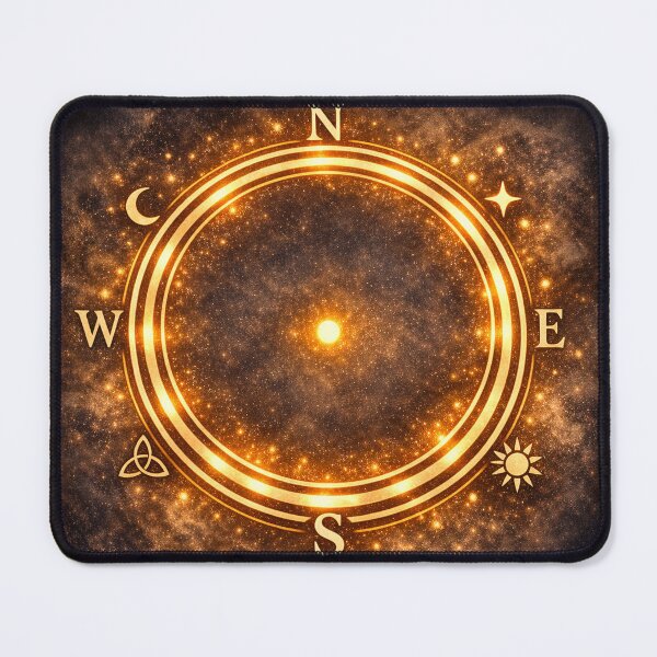 Item preview, Protective circle – double circle with cardinal directions designed and sold by chrisbe-.