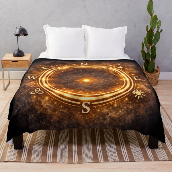Item preview, Protective circle – double circle with cardinal directions designed and sold by chrisbe-.