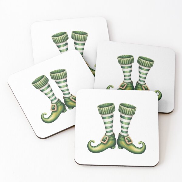 Item preview,  Green Striped Elf Shoes designed and sold by jkrphoto.