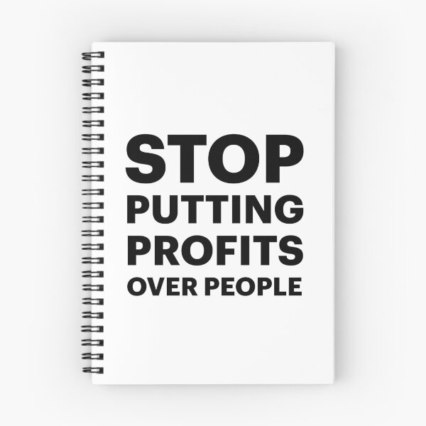 Item preview, Stop Putting Profits Over People (Black Text) designed and sold by STUDIO-72.