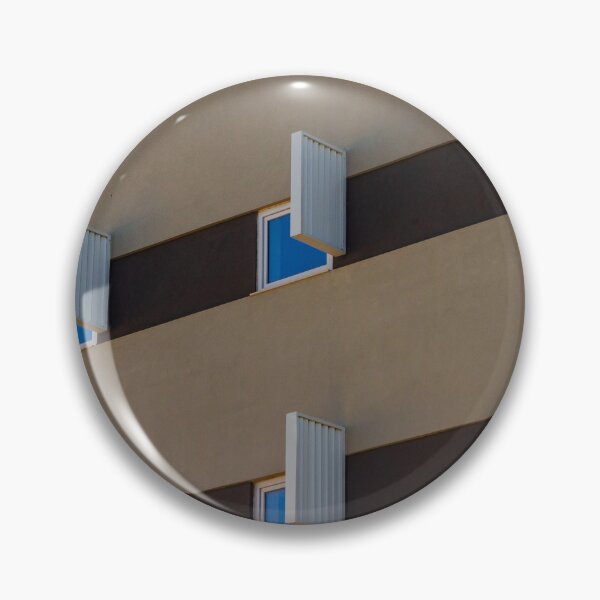 Item preview, Modern Apartment Building Facade With Shutters, Windows, And Bright Blue Sky designed and sold by Nmallia.
