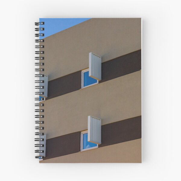 Item preview, Modern Apartment Building Facade With Shutters, Windows, And Bright Blue Sky designed and sold by Nmallia.