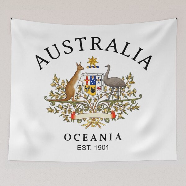 Item preview, Classic Australia Coat of Arms - Est 1901 Heritage Emblem designed and sold by Shopeon Designs.