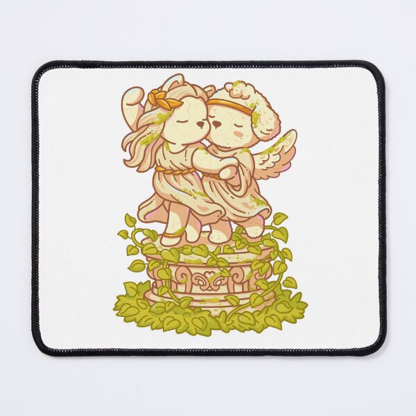 Item preview, Cute Angel Dog Couple Statue – Romantic Mythology Kawaii Illustration designed and sold by AnastasiiaOle.