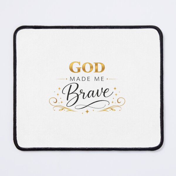 Item preview, God Made Me Brave Christian Shirt – Inspirational Faith Quote Bible Verse Gift for Women & Men designed and sold by Blessed Digital Prints.