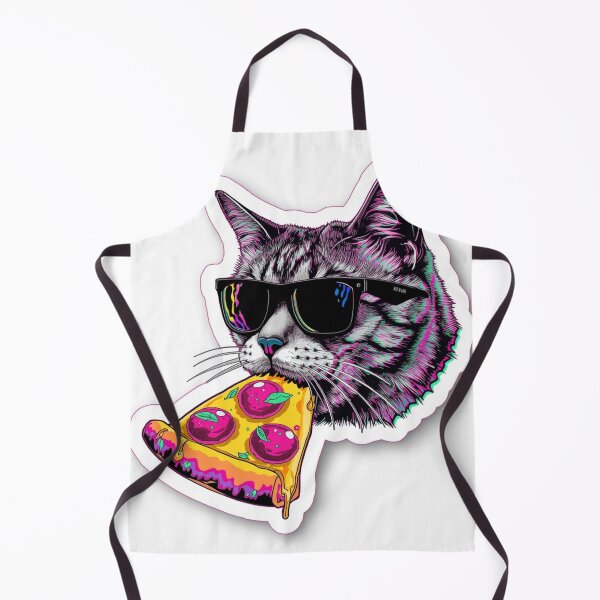 Item preview, Chaotic Space Cat Pizza Party Sticker designed and sold by soldbyelijah.