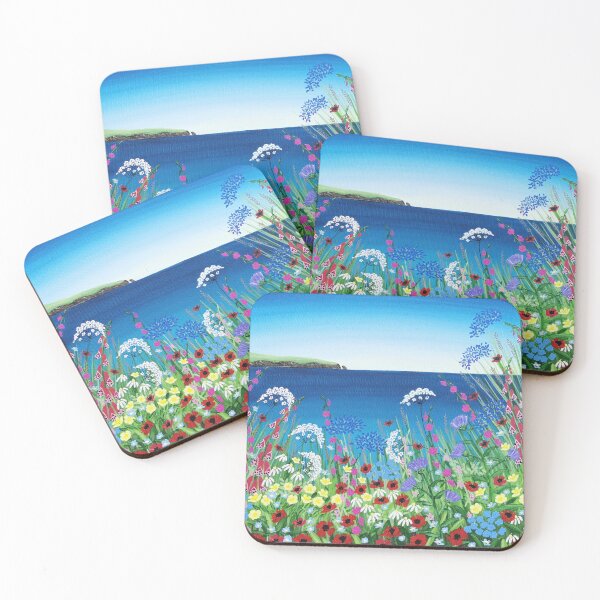 Item preview, Sun Kissed Summer - contemporary Cornwall artwork  designed and sold by ElisaTruemanArt.