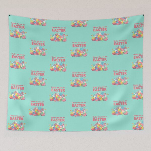 Item preview, Under the Sea It’s Easter – Coral Reef Bunny Easter Illustration designed and sold by Sea Gem.