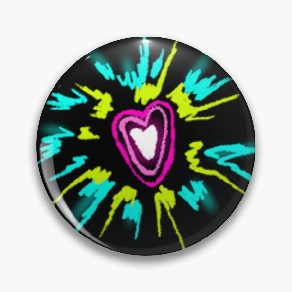 Item preview, Neon Glowing Heart Burst Graphic for Modern Design designed and sold by Snapystyle.