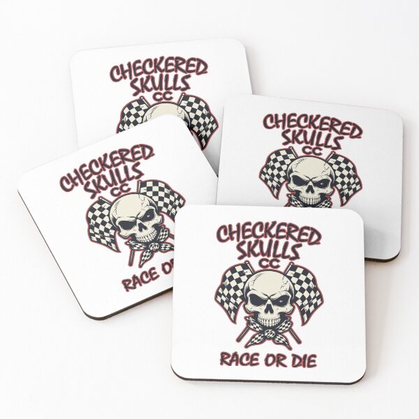 Item preview, Checkered Skulls Car Club designed and sold by RisingWolfStudio.