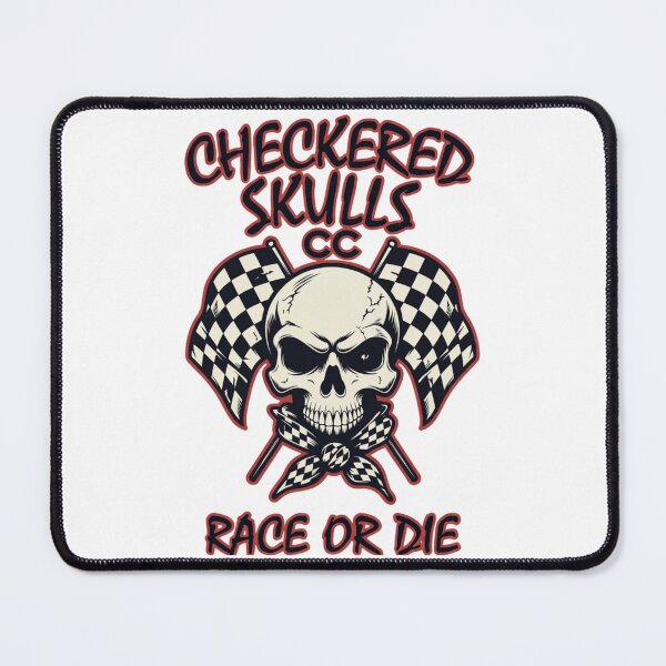 Item preview, Checkered Skulls Car Club designed and sold by RisingWolfStudio.