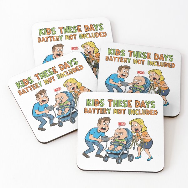 Item preview, Kids These Days Battery Not Included – Funny Parenting Shirt designed and sold by Imaginarium of Chaos falcon88 .