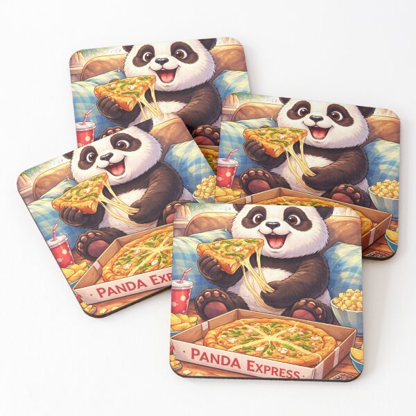 Item preview, Cute Panda Eating Pizza – Panda Express Funny Food Lover Design designed and sold by snaperos.