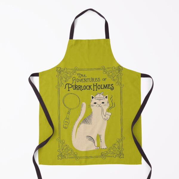 Item preview, The Adventures of Purrlock Holmes | Bookish Cat Pun, Classic Literature Pun With Cats, Bookish Gifts, Sherlock Holmes, sir arthur conan doyle designed and sold by Carrie Cantwell Art.