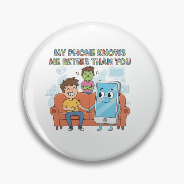 Item preview, My Phone Knows Me Better Than You – Funny Relationship Shirt designed and sold by Imaginarium of Chaos falcon88 .