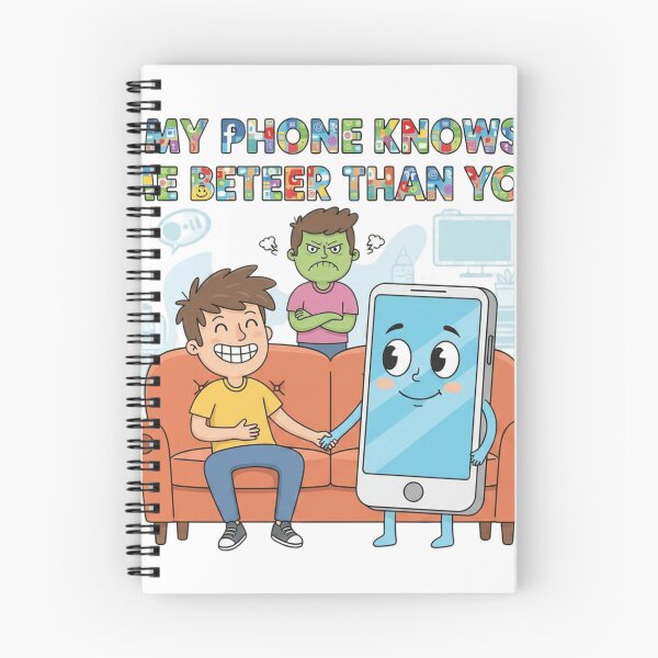 Item preview, My Phone Knows Me Better Than You – Funny Relationship Shirt designed and sold by Imaginarium of Chaos falcon88 .