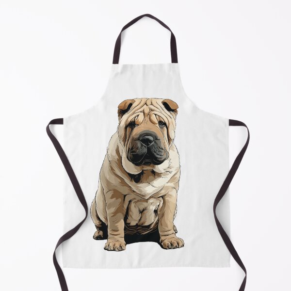 Item preview, Cream Shar pei Dog Illustration designed and sold by whyitsme.