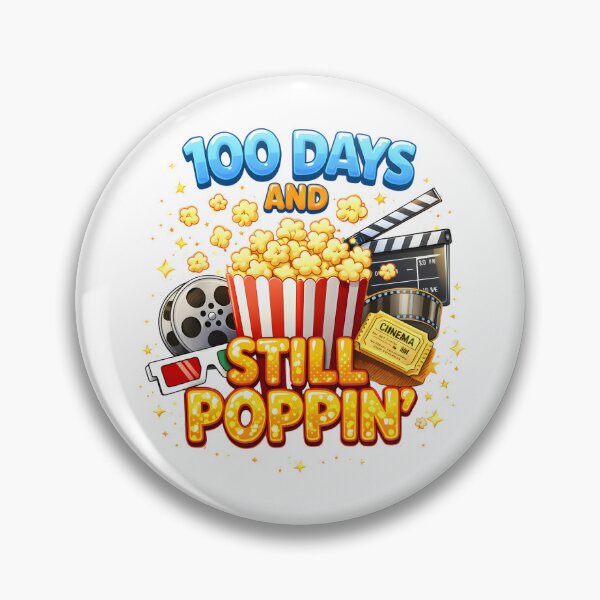 Item preview, 100 Days And Still Poppin Movie Theme Teacher 100th Day Of School Film Popcorn Shirt designed and sold by JaaCreativeShop.