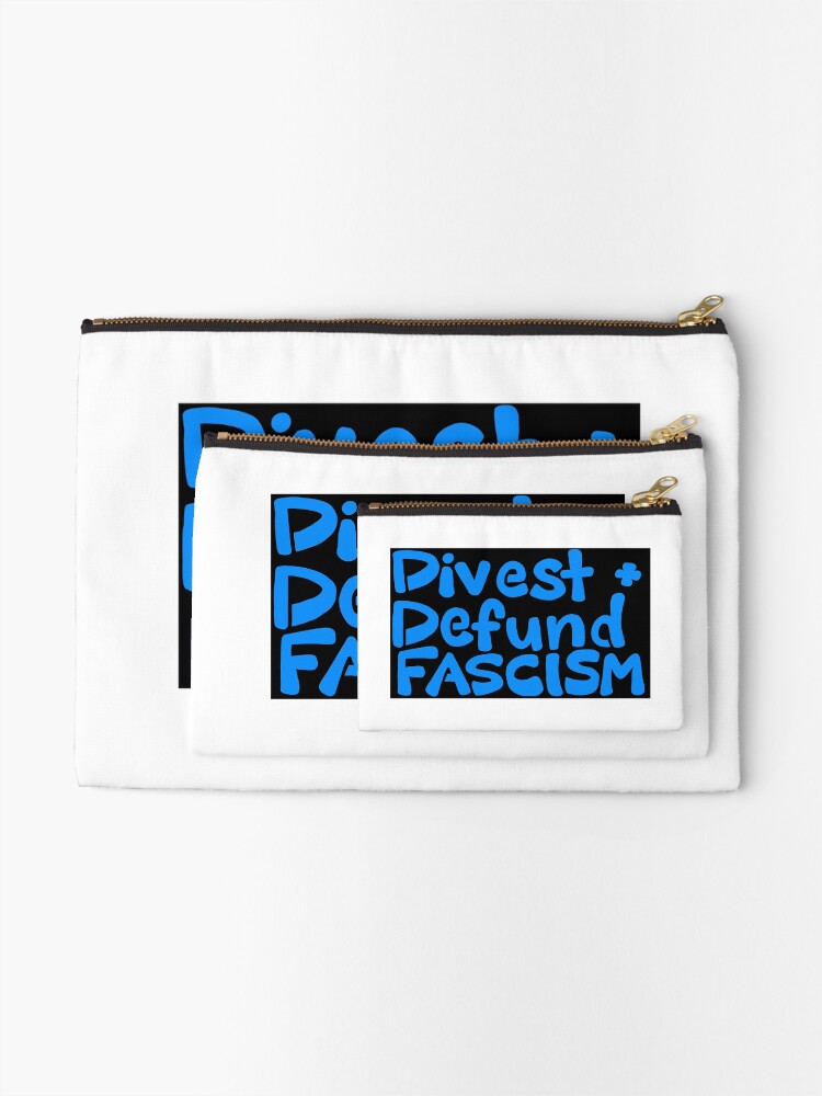 Thumbnail 2 of 4, Zipper Pouch, Defund Fascism designed and sold by Inkymonsters.