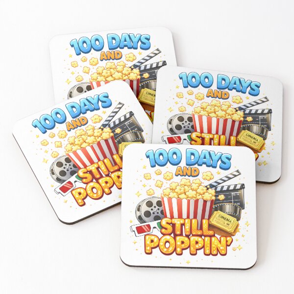 Item preview, 100 Days And Still Poppin Movie Theme Teacher 100th Day Of School Film Popcorn Shirt designed and sold by JaaCreativeShop.