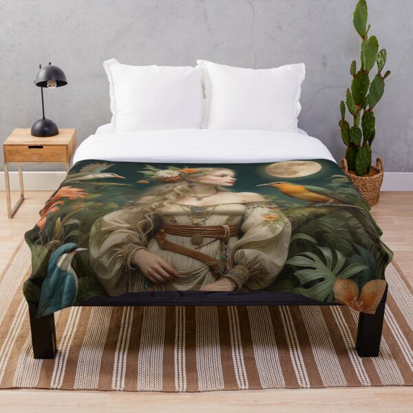 Item preview, Enchanting Jungle Fairy in Moonlit Glow designed and sold by Beyond The Canvas.