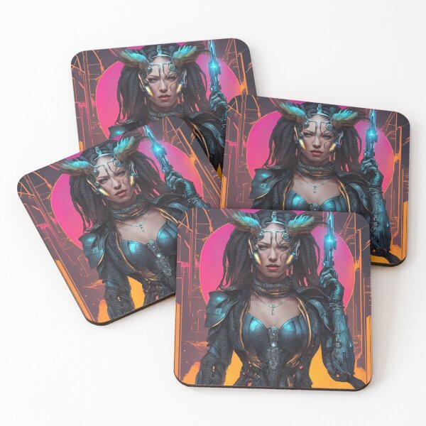 Item preview, Cyborg girl Warrior 5 designed and sold by Neon G.