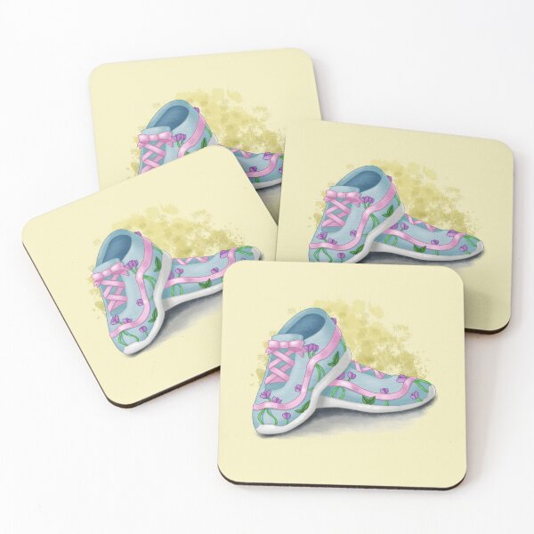 Item preview, Sneakers with a ribbon and flowers designed and sold by AssortedDrawings.