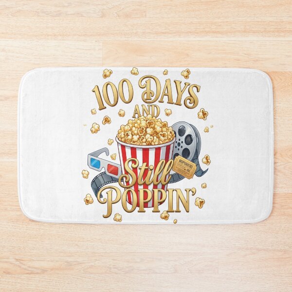 Item preview, 100 Days And Still Poppin Retro Script Teacher 100th Day School 3D Glasses Film Reel Shirt designed and sold by JaaCreativeShop.