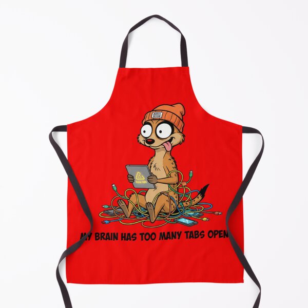 Item preview, Too Many Tabs Open – Stressed Meerkat Tech Chaos – mAXiBoOM Original designed and sold by mAXiBoOM.