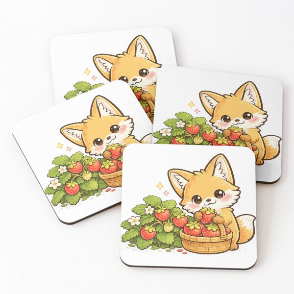 Item preview, Fox Picking Strawberries designed and sold by Eiraoff.