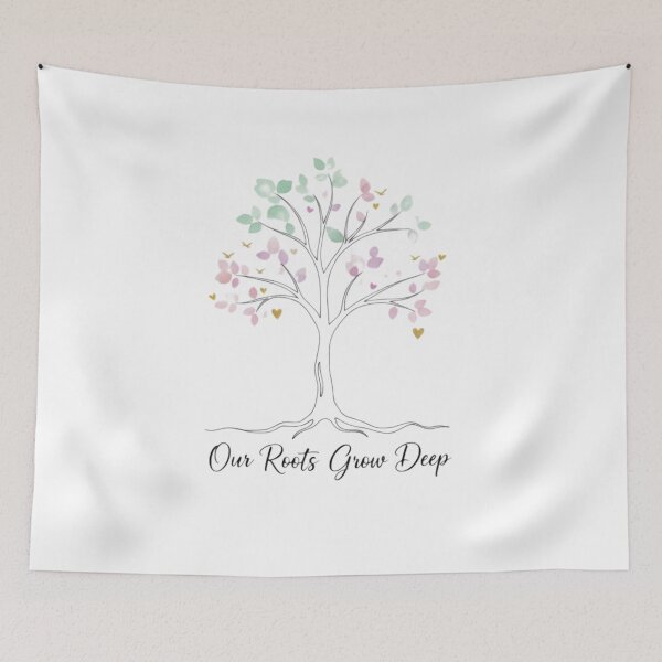 Item preview, "Our Roots Grow Deep: Tree of Life Watercolor" designed and sold by Blue Bird  Designs.