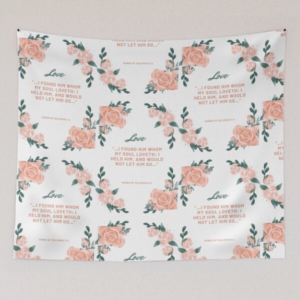 Item preview, Love from songs of Solomon Bible verse Christian design designed and sold by TheProverbsMom.