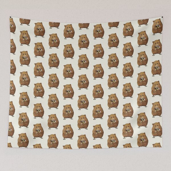 Item preview, Cute Hamster with Daisy Flower designed and sold by JoyfulWhimsy.