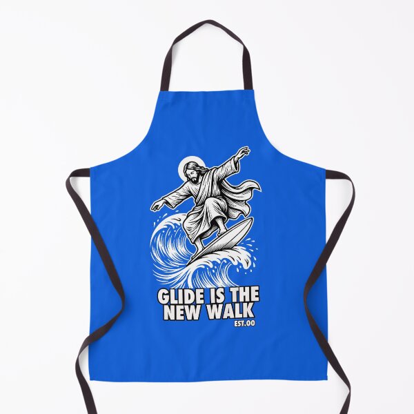 Item preview, Surfing Jesus - Glide New Walk - Surf Meme - Blue designed and sold by WAMTEES.