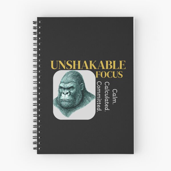 Item preview, Unshakable Focus Gorilla – Premium Minimal Discipline Mindset Design designed and sold by AdicretorDesign.