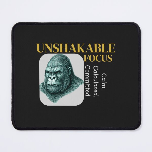 Item preview, Unshakable Focus Gorilla – Premium Minimal Discipline Mindset Design designed and sold by AdicretorDesign.
