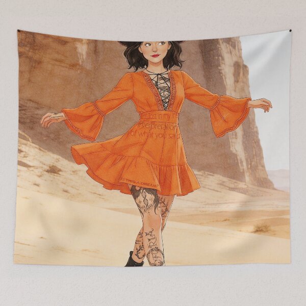 Item preview, Lost in Interpretation – Desert Boho Soul Illustration designed and sold by Hen-C-Art.