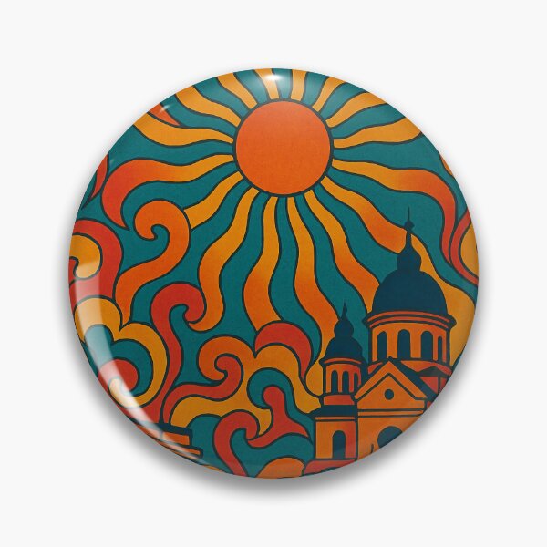 Item preview, Trippy Psychedelic Poster of Bucharest | Neon Balkan Nights | Surreal Romanian Cityscape Art designed and sold by PaintedPixels01.