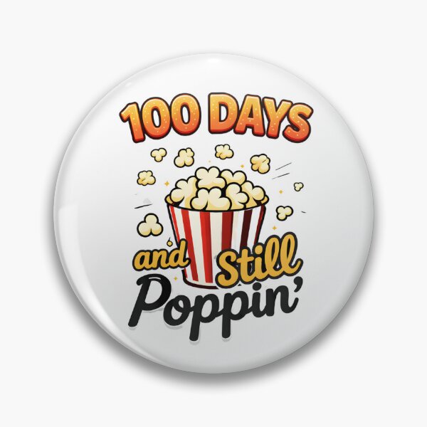 Item preview, 100 Days And Still Poppin Orange Script Handwritten Teacher 100th Day Of School Popcorn Tee designed and sold by JaaCreativeShop.