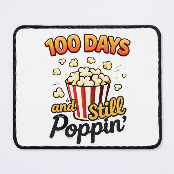 Item preview, 100 Days And Still Poppin Orange Script Handwritten Teacher 100th Day Of School Popcorn Tee designed and sold by JaaCreativeShop.