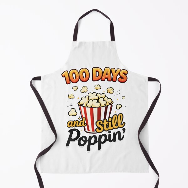 Item preview, 100 Days And Still Poppin Orange Script Handwritten Teacher 100th Day Of School Popcorn Tee designed and sold by JaaCreativeShop.