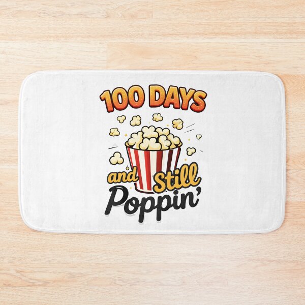 Item preview, 100 Days And Still Poppin Orange Script Handwritten Teacher 100th Day Of School Popcorn Tee designed and sold by JaaCreativeShop.