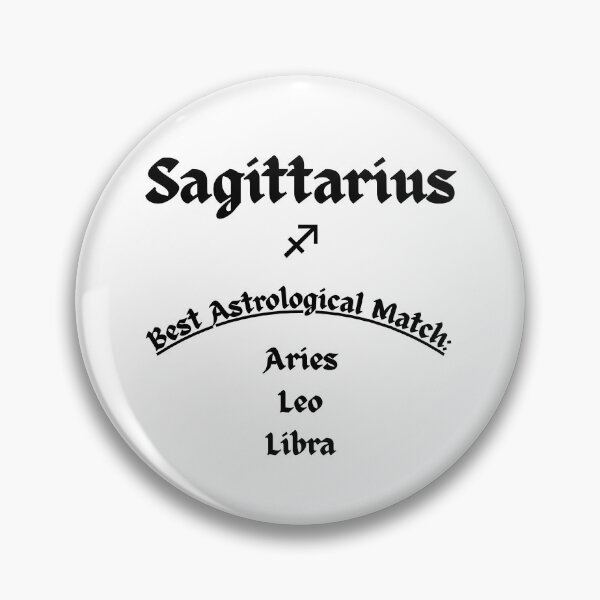 Item preview, Sagittarius Best Astrological Match – Minimal Zodiac Compatibility Design designed and sold by MOKRONOS.