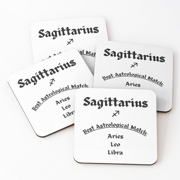 Item preview, Sagittarius Best Astrological Match – Minimal Zodiac Compatibility Design designed and sold by MOKRONOS.
