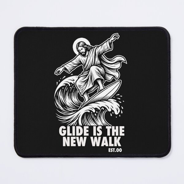Item preview, Surfing Jesus - Glide New Walk - Surf Meme designed and sold by WAMTEES.